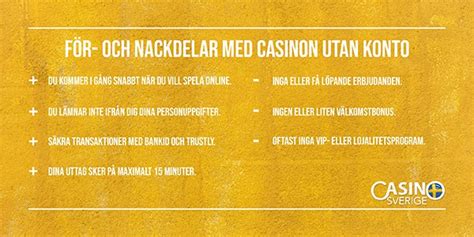 Casino utan konto 2019 .